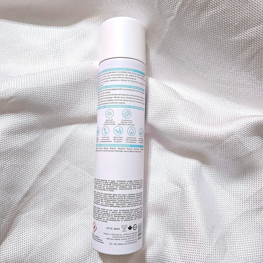 DESIGNME Quickie.Me Dry Shampoo Spray for Light Tones 7oz 339ml Blonde Hair Care